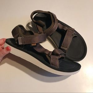 Brown/Olive Green Teva Sandals